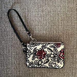 Coach Graffiti Flowers Wristlet